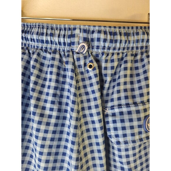 PETER MILLAR Seaside Collection Swim Trunks Board Shorts Men's S Plaid Pockets - Picture 7 of 8